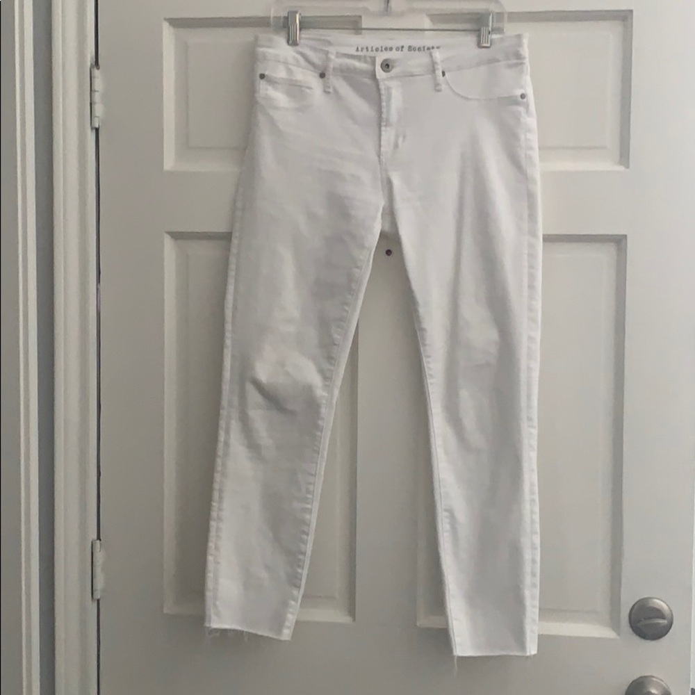 Articles of society white jeans